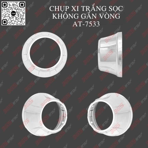 CHỤP XI TRẮNG SỌC KHÔNG VÒNG AT-7533